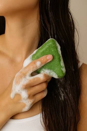Picture of Seven Nature Green Soap Shampoo Bar – Reduces Hair Fall & Strengthens Hair
