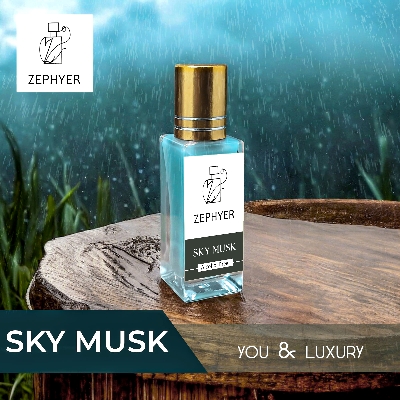 Picture of Sky Musk Attar- A Drop of Prestige in Every Touch Perfume Oil Base  Attar  - 3ml / 6ml