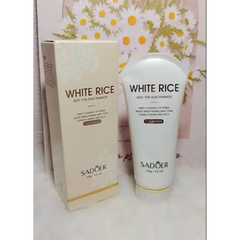 Picture of SADOER White Rice Nicotinamide Brightening Cleanser Gentle Cleansing Cleanser