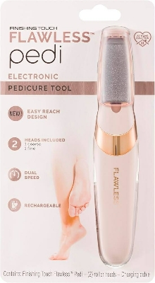 Picture of Pretty Gril Flawless Pedi Electronic Pedicure Tool with Two Roller Heads & Charging Cable