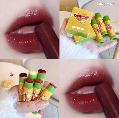 Picture of Cappuvini Tinted Lipstick Lip Color Lip Balm Lip Tint Lipstick Lip Makeup for Women Durian Flavor