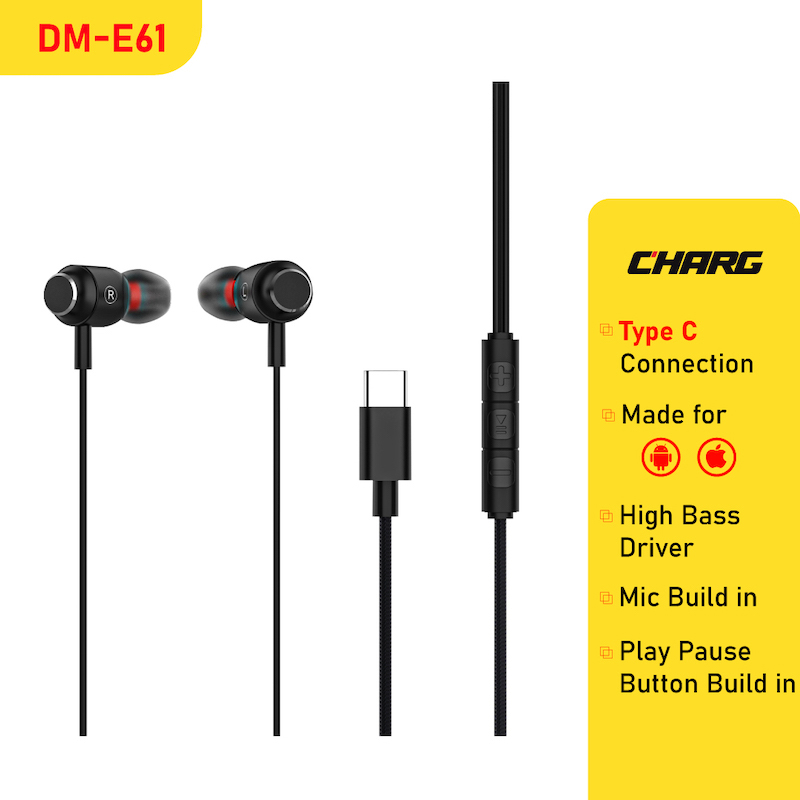 Picture of CHARG DM-E61 Type C In-Ear Wired Earphone