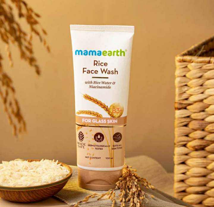 Picture of MAMAEARTH Rice Face Wash With Rice Water & Niacinamide for Glass Skin