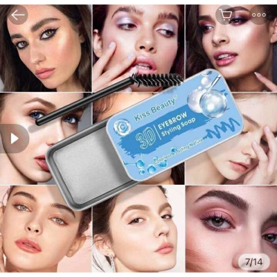 Picture of KISS BEAUTY EYEBROW SOAP WAX WITH BRUSH WATERPROOF EYEBROW STYLING SOAP