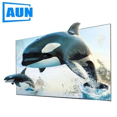 Picture of AUN 16:9 Anti-light Reflective Fabric 60/100/120 inch Screen for Home theater, ALR Screen for Projector (60 inch)