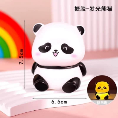Picture of Panda LED Night Light Living Room Cute Panda Plastic Lamp Bedside Decor Creative Kids Night Light Birthday Gift Cake Decor