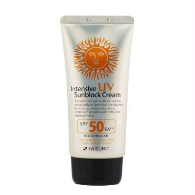 Picture of 3W CLINIC UV Sunblock Cream SPF50 PA+++ 70ml Refreshing Sunscreen Moisturizing Whitening Lightening Sun Cream Oil-control