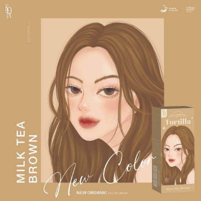 Picture of Kota Color Cream Hair Color (MILK TEA BROWN)