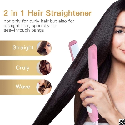 Picture of Mini Hair Flat Iron Ceramic Plate Hair Straightener