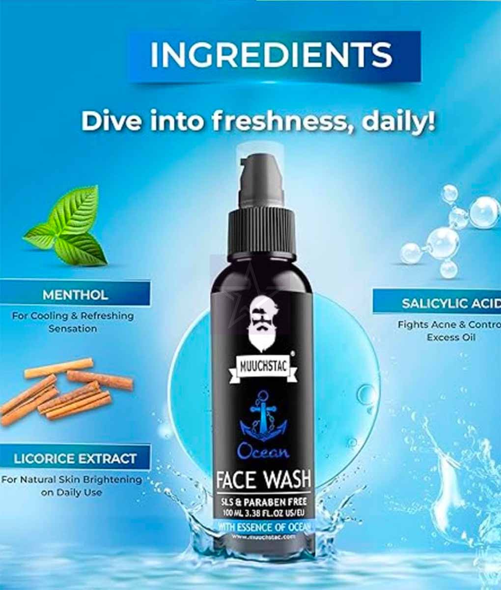 Picture of Muuchstac Men’s Ocean Face Wash-100 ml