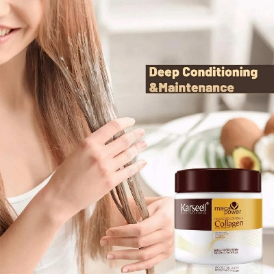Picture of Karseell Professional Hair Smoothing Collagen Treatment 500ml Organic Argan Oil Hair Mask