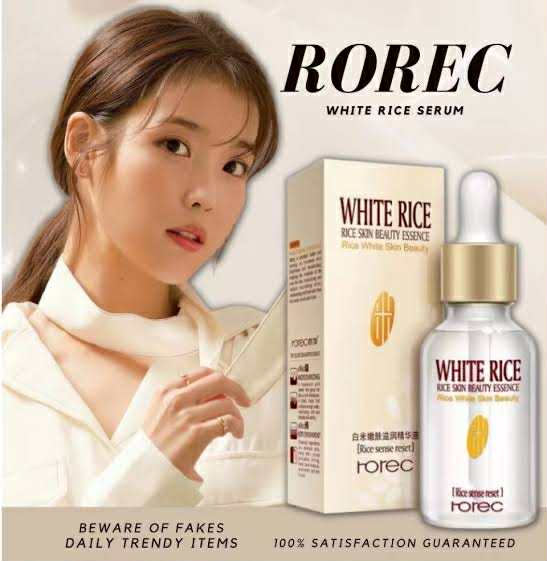 Picture of Rice Serum HCHANA White Rice Seram Reduces Wrinkles and Lighten Dark Spots Pore Minimizer Anti- Aging Face Moisturizer Skin Lightening - 15ml