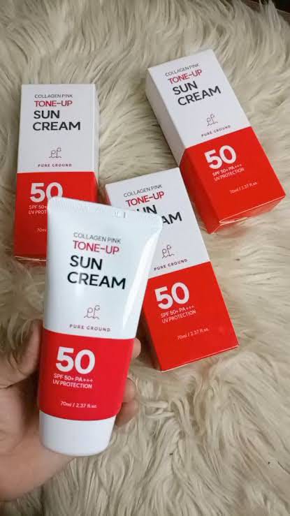 Picture of Collagen pink tone - up sun cream