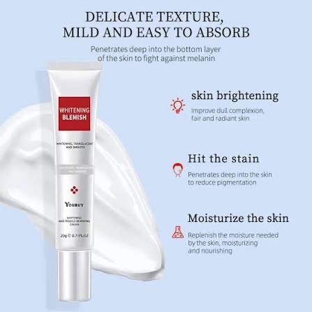 Picture of Youbuy Freckle Whitening Cream 20g Pigmentation Remover Dark Spot Remover Anti Freckles Whitening Cream