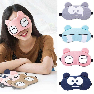 Picture of Sleeping Eye Mask Soft Padded Sleep Travel Shade Cover with Cooling Gel Pad Travel Rest Eye Shade Cover Blindfold