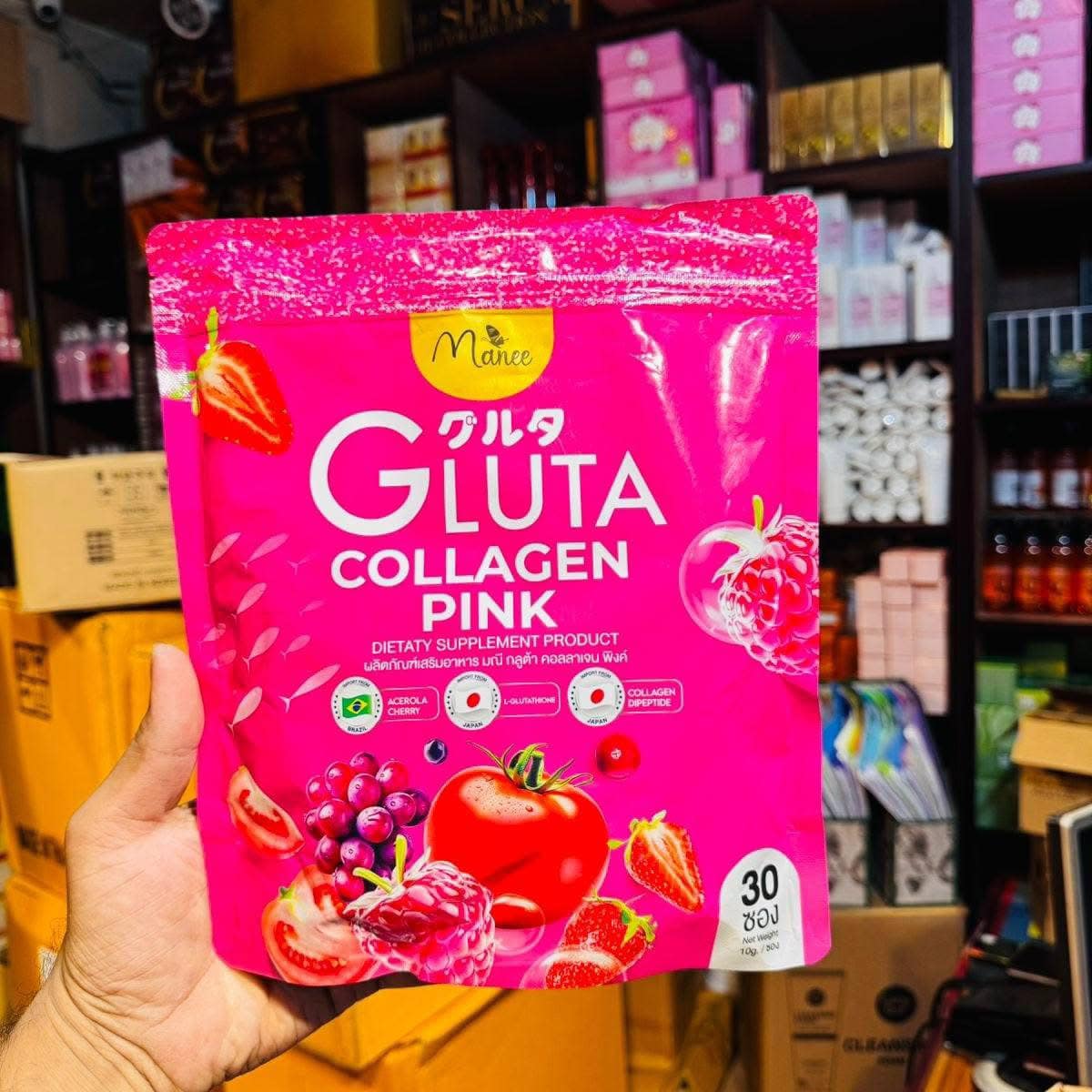 Picture of Manee Gluta Collagen Pink Juice 30pcs Pack