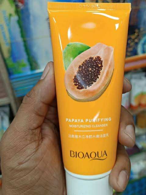 Picture of BIOAQUA PAPAYA EXTRACT CLEANSING BEAUTY SKIN CLEANSER 100G
