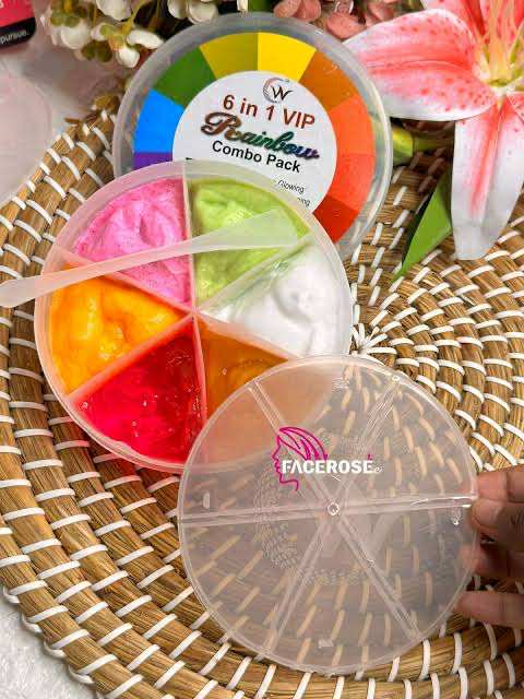 Picture of 6 in 1 Vip Rainbow Combo Face Pack 6 in 1 Vip Rainbow Combo Face Pack