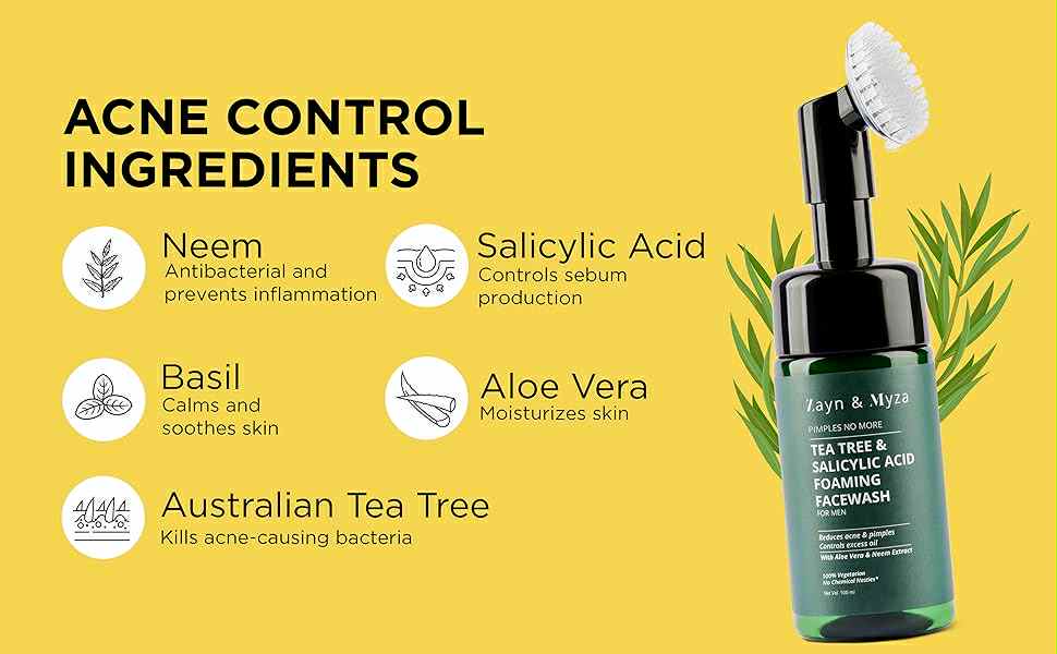 Picture of Face refreshment ZM Tea Tree Foaming face wash Used for male - 100 ml