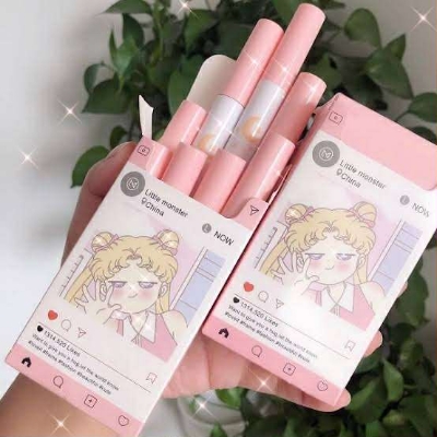 Picture of 8 Pcs/set of Cigarete tube lip glaze set matte white lipstick student gift Lipstick set- 8 color/set