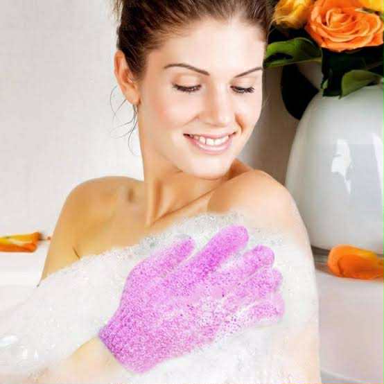 Picture of Exfoliating Gloves | Shower Mitt Scrub Gloves for Smooth Bath - 2 Pcs