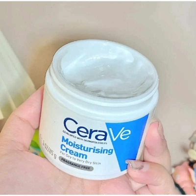 Picture of Cerave Moisturizing Cream Nicotinamide Hydrating Repair Skin Barrier Moisturizer Brighten Skin Tone Face Cream C Cream 85g