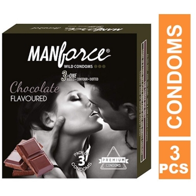Picture of Manforce Chocolate Flavour Condom 1 Packet