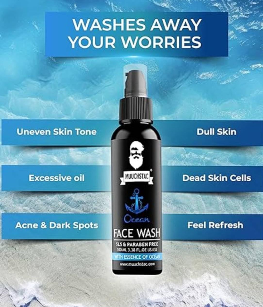 Picture of Muuchstac Men’s Ocean Face Wash-100 ml