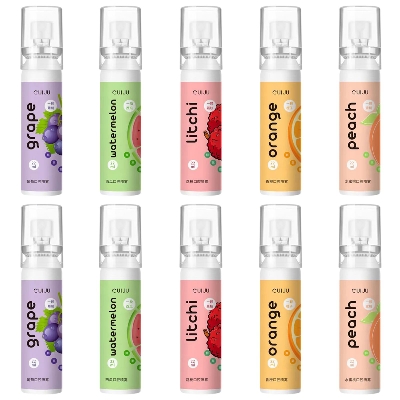 Picture of Oral Fresh Spray Mouth Freshener 6 Smell Fresh Breath Mouth Fruit Litchi Peach Grape Flavor Persistent Portable Oral Care
