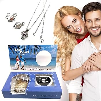 Picture of New 2025 Natural Oyster Wish Pearl Vacuum Can Pendant Necklace Charm Necklace Popular Fashion Women Jewelry Gift