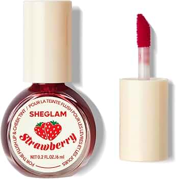Picture of SHEGLAM For The Flush Lip & Cheek Tint-Fruit Punch Long-Lasting Matte Finish Lip Tint Easy-To-Use Lightweight Blush Moisturizing Lip Stain Liquid Lipstick Pink Liquid Lipstick