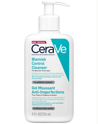 Picture of Cerave Blemish Control Cleanser 236ml for Blemish-Prone Skin (Made in UK)