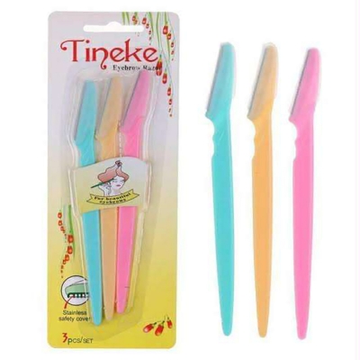 Picture of Eyebrow Razors Facial Hair Remover Shaver Trimmer Shaper for Women - 3Pcs