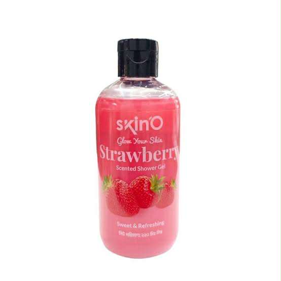 Picture of skinO Strawberry Scented Shower Gel - 220ml to all skin type