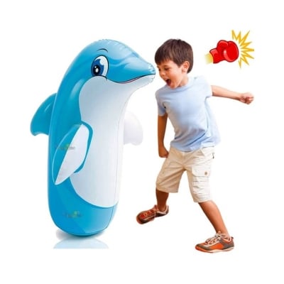 Picture of Penguine Kids Boxing Set Inflatable PVC Punching Bag Water Filled Heavy Ring Bouncer Funny Fitness Equipment
