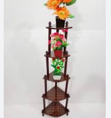 Picture of 5 Layer Shelve Rack Corner Table Display Furniture Decorative Foldable Shelf Finish DIY