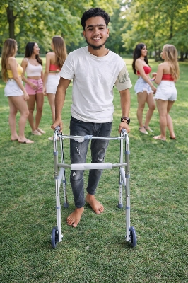 Picture of Premium Adjustable Walking Frame with Wheels