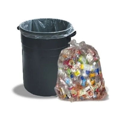 Picture of Clear (16" X12") 100PCS Trash Bag / Poly Bag / Garbage Bag / Moyla Felar Bag / Polibag