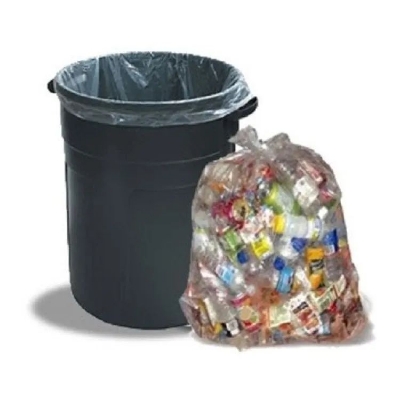 Picture of Transparent Trash/ Bin Bags (200 Pcs) 12 x 16 inch (SMALL SIZE) - Clear