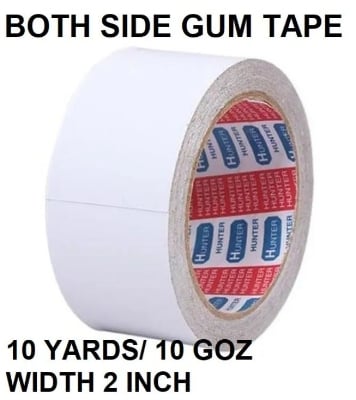 Picture of 3 pcs combo Double Sided Gum Tape/Both Side Tape 2 inch 10 Yards Tape - Clear