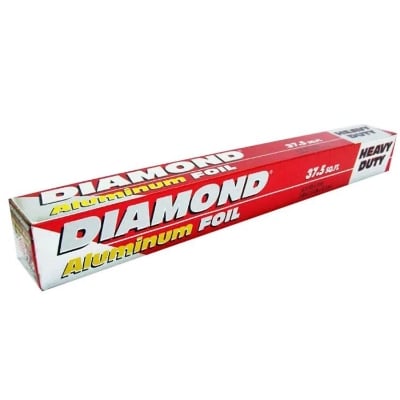 Picture of 24 pcs × 1  Cartoon Diamond Aluminum Wrap Foil Paper 37.5 Sq.Ft. - Silver