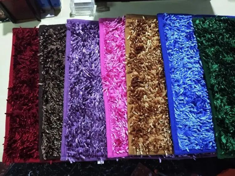 Picture of Mokmol Bedroom Soft Stylish Floor Mat Anti Slip- Paposh 1 pcs - Multicolor