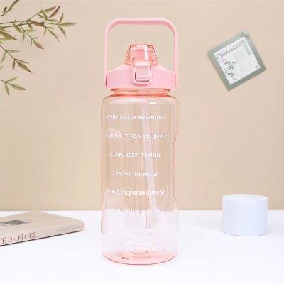 Picture of Transparent Motivational Water bottle 2 L - Clear