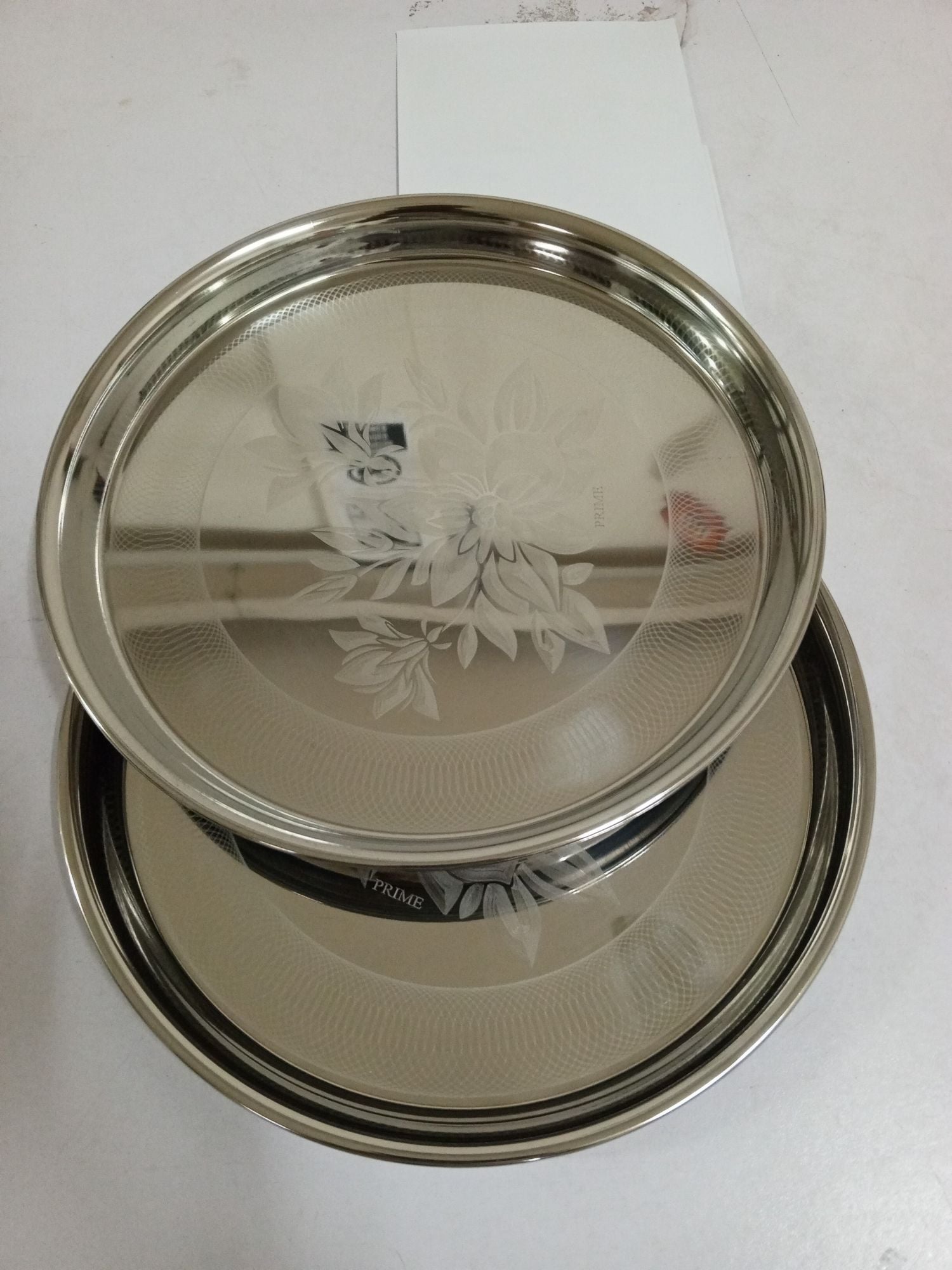 Picture of 26cm Stainless Steel High Quality Plate for Kitchen - Silver
