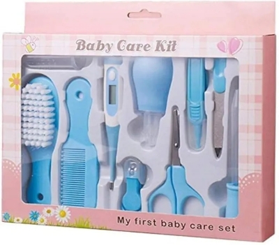 Picture of Baby Care Set, Baby Care Tools & Essentials 10 Piece Portable Baby Health Care Set Nail Care Kit for Newborn - Blue