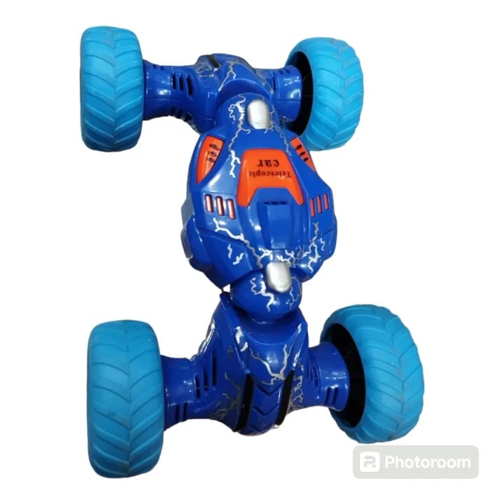 Picture of Telescopic double-sided pull-back toy cars are exciting and innovative toys designed for kids. - Blue