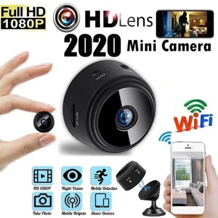 Picture of A9 Camera 1080P IP Camera Voice Video Security Wireless Camcorders Surveillance Cameras Wifi Camera No Infrared Night Vision - Black