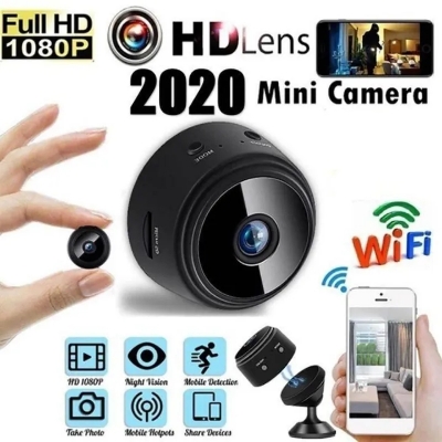 Picture of A9 Camera 1080P IP Camera Voice Video Security Wireless Camcorders Surveillance Cameras Wifi Camera No Infrared Night Vision - Black