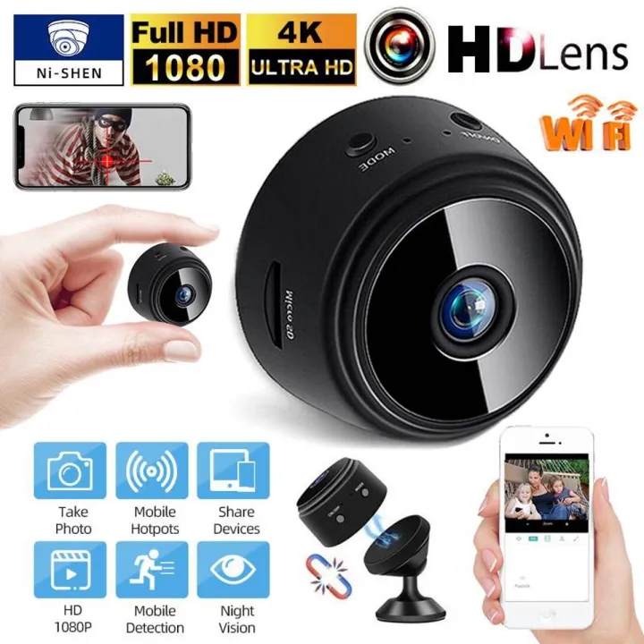 Picture of Security Wireless Camcorders Surveillance Cameras Wifi Camera No Infrared Night Vision - Ip Camera - Black