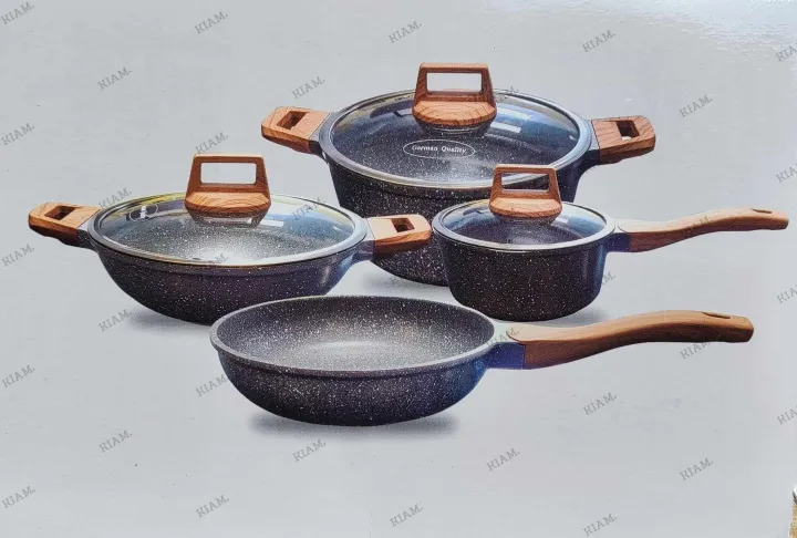 Picture of Kiam 7 Pcs Die-Casting Aluminum Cookware Set (INDUCTION) - Multicolor